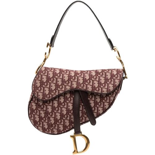 Christian Dior Hobo Bags - Oblique Canvas Saddle Bag - Gr. unisize - in Rot - für Damen Image
