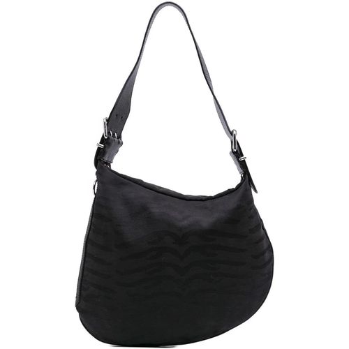 Fendi Hobo Bags - Zebra Print Canvas Oyster Hobo - Gr. unisize - in Schwarz - für Damen Image