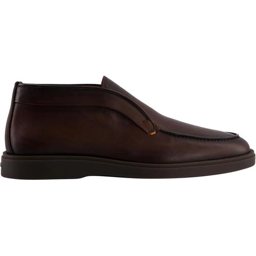 Santoni Loafer - Heren Dragon Loafer Bruin - Gr. UK_10 - in Braun - für Damen Image