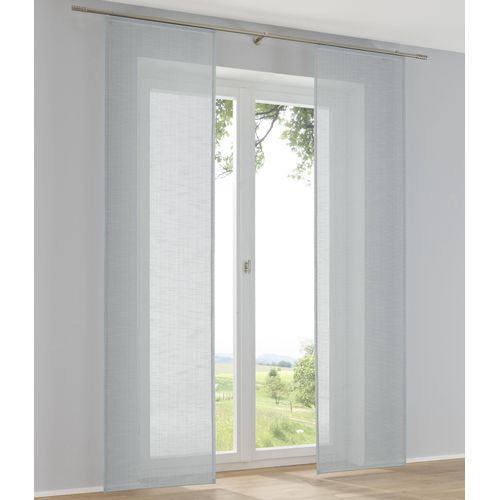 Schiebegardine KUTTI "Boston Schiebevorhang", türkis, B:60cm H:145cm, Polyester, Gardinen, Schiebevorhang uni (1 St)