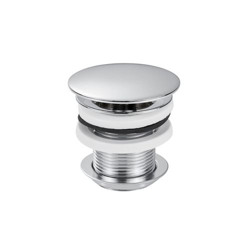 Auslaufventil DIAQUA "1 1/4, Ø 72 ohne Überlauf, Verchromt", silber (argent), B:7,2cm H:6cm, Messing, Absperrventile, Auslaufventil