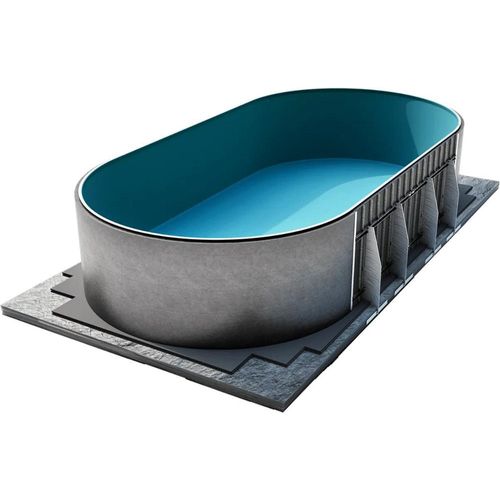 Komplett System für Ovalformbecken 320 x 600 x 135 cm
