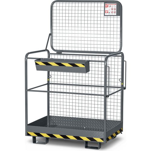 RR Industrietechnik Arbeitskorb Typ RAK-Eco RAL 7005 mausgrau