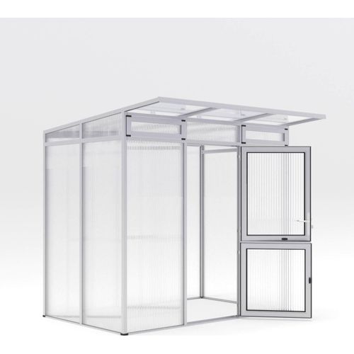 KGT Gewächshaus "Santini II small" pressblank 3,5 m² 16 mm HKP