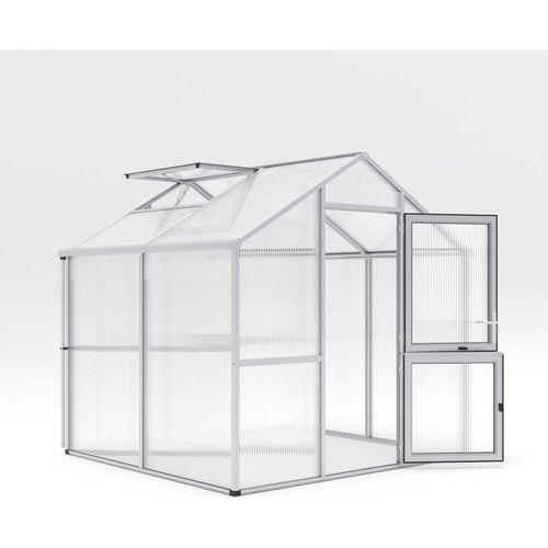 KGT Gewächshaus "Iris II" pressblank 5,1 m² 16 mm HKP