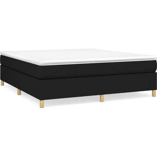 vidaXL Boxspringbettgestell Schwarz 180x200 cm Stoff Image