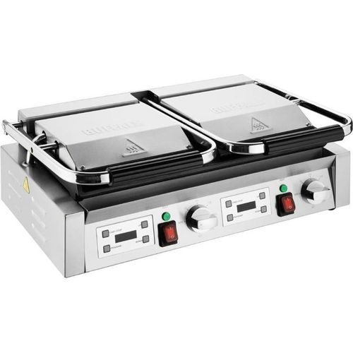 Buffalo Doppelkontaktgrill Gerippte Platten