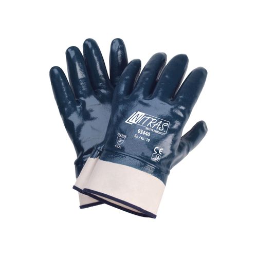 Nitrilhandschuh,blau, Stulpe,vollbeschichtet, Gr. 9 ; AS (03440/9)