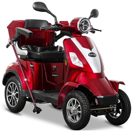 Elektromobil ROLEKTRO "E-Quad 15, Blei-Gel-Akku", rot, ElektromobileB:84cm H:118cm L:156cm, B:84cm H:118cm L:156cm