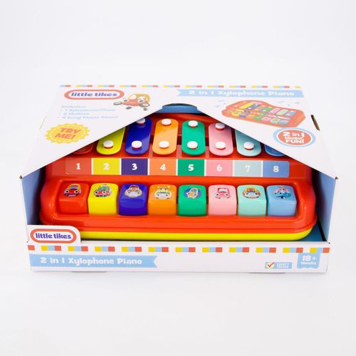 Mehrfarbiges 2-in-1-Xylophon-Klavier