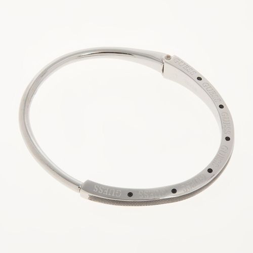 Armreif aus Edelstahl mit Logo-Details