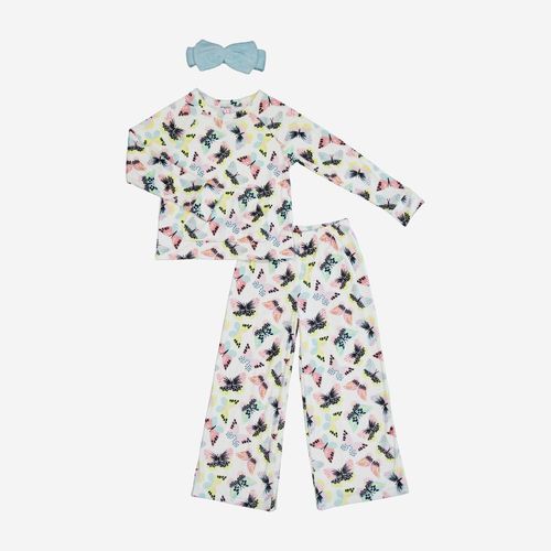 3-teiliges weißes Pyjamaset Image