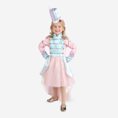 Blau-rosafarbenes Zirkuskostüm