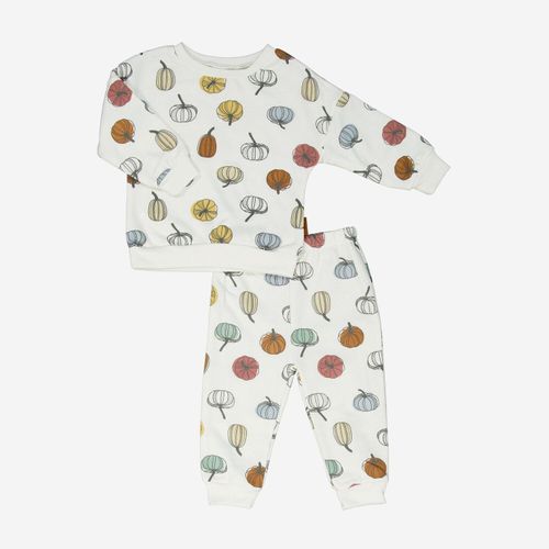 2-teiliges cremefarbenes Set aus Sweatshirt und Jogginghose Image