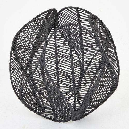 Schwarzer Lampenschirm aus Papier 40x41cm Image