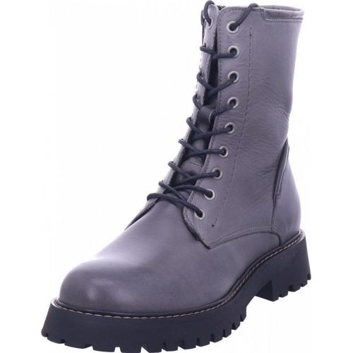 Damen Stiefel Chelsea Boot aus Glattleder in Grau, Größe 42, mit Textilfutter