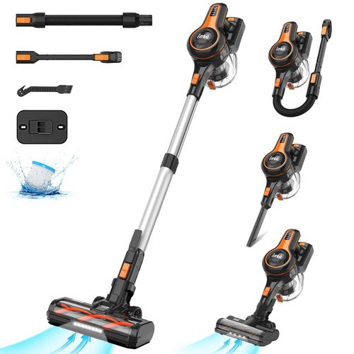 INSE Akku-Hand-und Stielstaubsauger S680 8*3000mAh Akku Staubsauger, Staubsauger, 50KPa, 60 Minuten, 1.2L