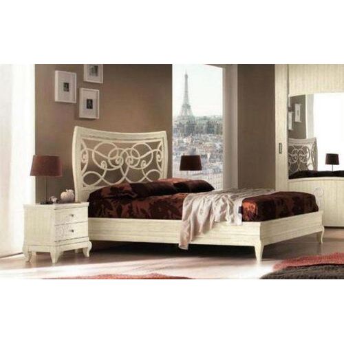 Bett Weiß 212 x 204 x 130 cm JVmoebel