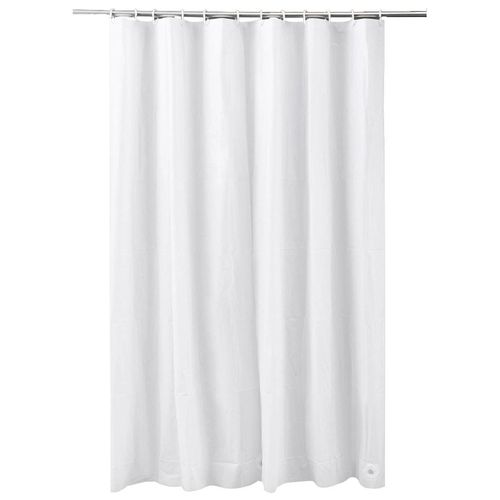 Duschvorhang ADOB, weiß, B:180cm H:200cm, Polyester, Duschvorhänge, Höhe 200 cm