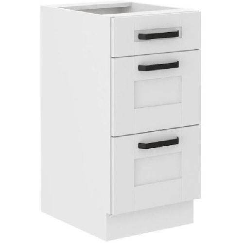Küchenschrank mit Schubladen LAILI - Breite 40 cm, weiß