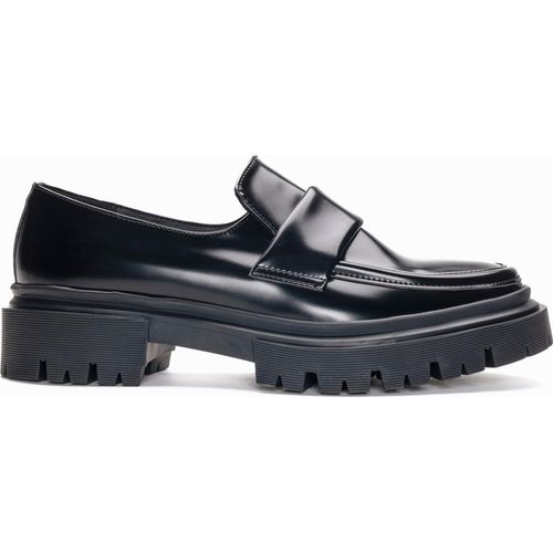 Vegane Schuhe | Online Shopping | Esel Black- vegane Loafer mit klobiger Sohle