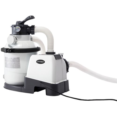 Sandfilteranlage INTEX "Krystal Clear", schwarz-weiß (grau, schwarz, weiß), H:37cm L:0cm, Kunststoff, Filteranlagen, Pumpenleistung ca. 1,2 m³/h