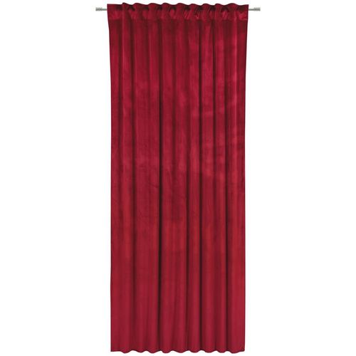 Esposa Fertigvorhang Pablo, Dunkelrot, Textil, Uni, 135x245 cm, Textiles Vertrauen - Oeko-Tex®, für Stange und Schiene geeignet, Samtoptik, mit Kombiband, Wohntextilien, Gardinen & Vorhänge, Fertiggardinen, Fertiggardinen