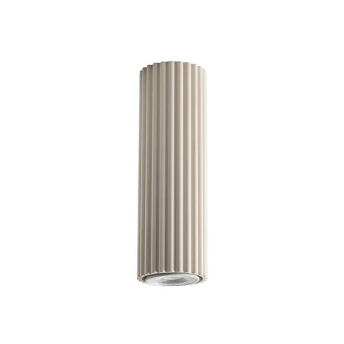 Deckenleuchte Karbon, beige, Höhe 20 cm, Aluminium