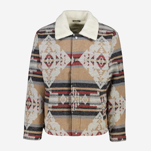Beiges RRLeandro Shacket mit Aztekenmuster