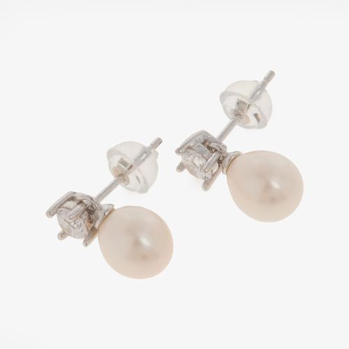 Ohrstecker aus Sterling Silber mit echter Perle
