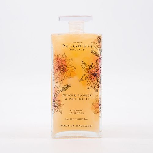 Orangefarbene Badezusatz 1l