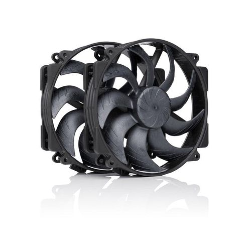 Noctua NF-A14x25r G2 PWM Sx2-PP chromax.black - Gehäuselüfter - 120mm - Schwarz