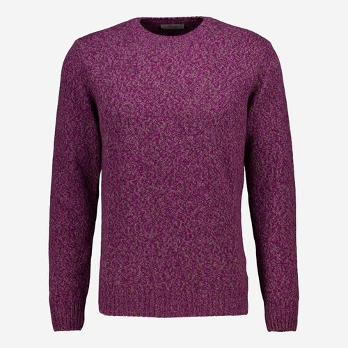 Violetter Pullover aus Merinowollmischung