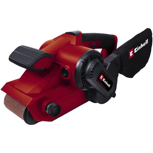 Bandschleifer EINHELL "TC-BS 8038", rot (rot, schwarz), B:15,5cm H:17,3cm L:37cm, Schleifmaschinen