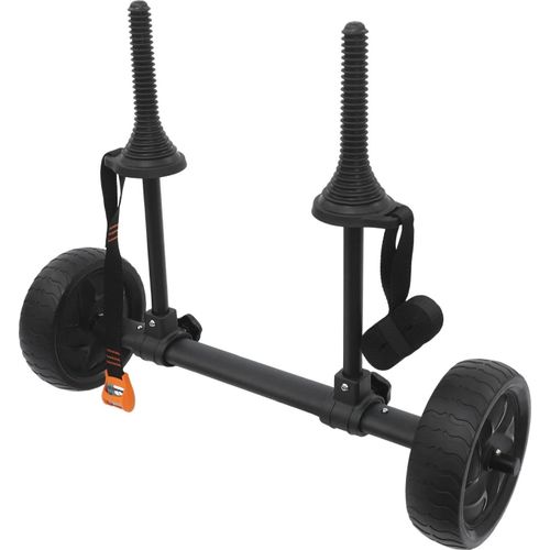 Kajak- und Kanuwagen - Breite 6–28 cm verstellbar - Abnehmbarer Aluminiumrahmen - Einfacher Transport & Lagerung - Für die meisten Kajaks & Kanus - Schwarz