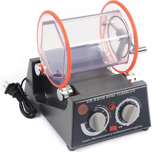 Schmuck Poliermaschine - Tischpolierer - Spannung 110 V 60 Hz - Drehzahl 3500 U/min - Scheibe 15 cm - - Größe 17,5×23×22,5 cm - Schwarz