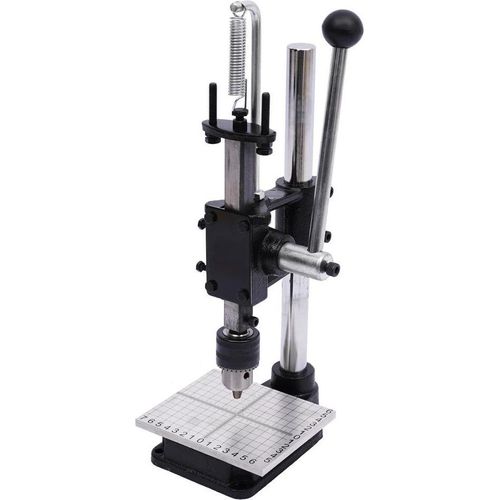 Lederprägemaschine, manuelle Prägepresse & Lochzange, Heißfolienprägung (Bronzing) für Leder, schwarz