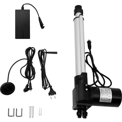 Linearantrieb, 24V Motor, 6000 N Hubkraft, 9" (229 mm) Hub, geräuscharm, IP44