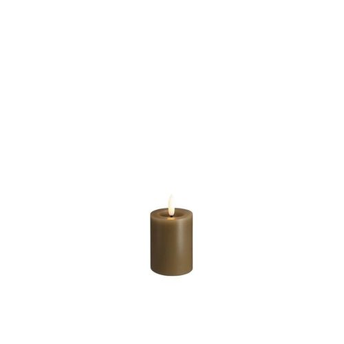 Moods & More LED pillar candle - Melted Dark sand - 49x75 mm