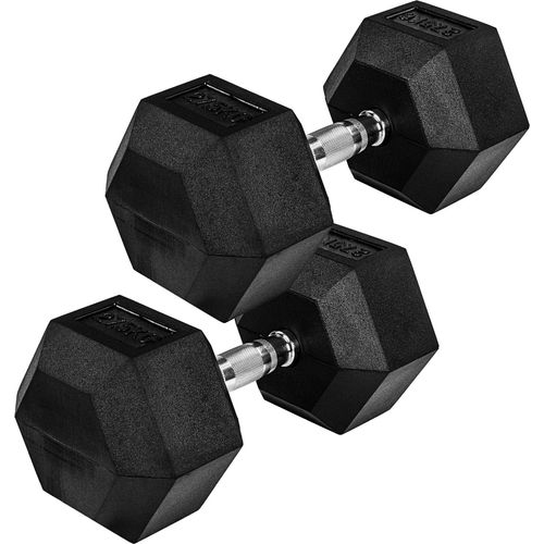 MOVIT Hexagon Kurzhanteln 2er Set 27,5kg, Hantel Hanteln Kurzhantelset