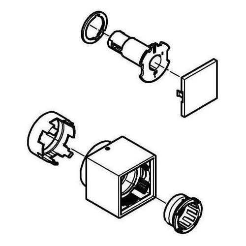 Temperaturwählgriff f THM-FMS eckig su-st