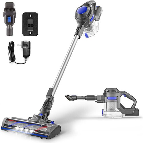 Air Essence Bise kabelloser Staubsauger, 100AW, Zyklontechnologie blau