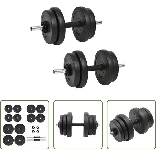 The Living Store Kurzhantel mit Gewichten 40 kg