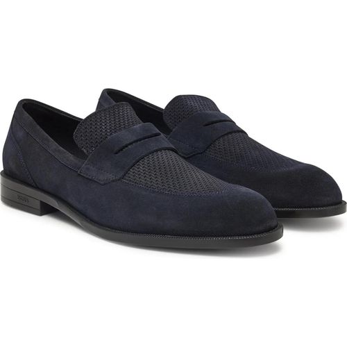 Boss Herren Derbyschuhe Marine 50541707-401 Grösse 44