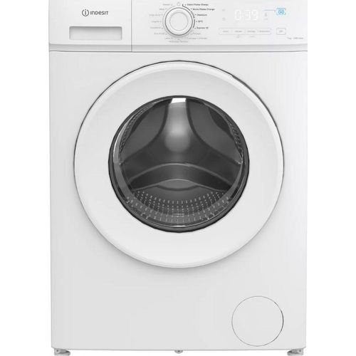 INDESIT IMA762MYTIMEFR Bullaugen-Waschmaschine – 7 kg – Induktion – 1200 U/min – Push&Go – – Weiß