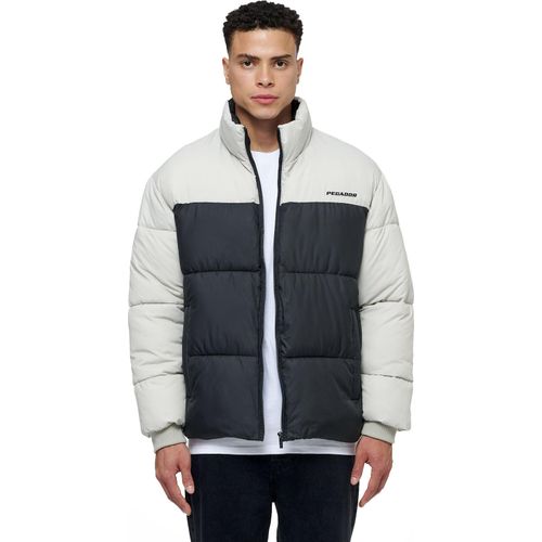 Pegador Herren Puffer Jacket Marrero Patchwork black ash grey XS