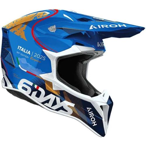 Airoh Wraaap Six Days Italy 2025 Offroad-helm Blau M Blau M