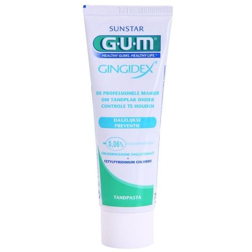 G.U.M Gingidex 0,06% Tandpasta tegen Plaque en voor Gezond Tandvlees 75 ml