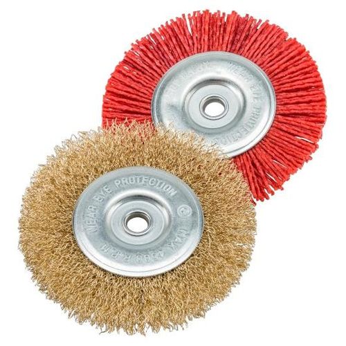 Fugenbürste AL-KO "MB 2010", rot, Ø:10cm, Nylon, Stahl, Reinigungsbürsten, Fugenbürste