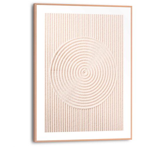 Poster REINDERS "Sandkreise", beige (farbe bild(er): beige), B:30cm H:40cm T:1,6cm, MDF, Bilder, Poster